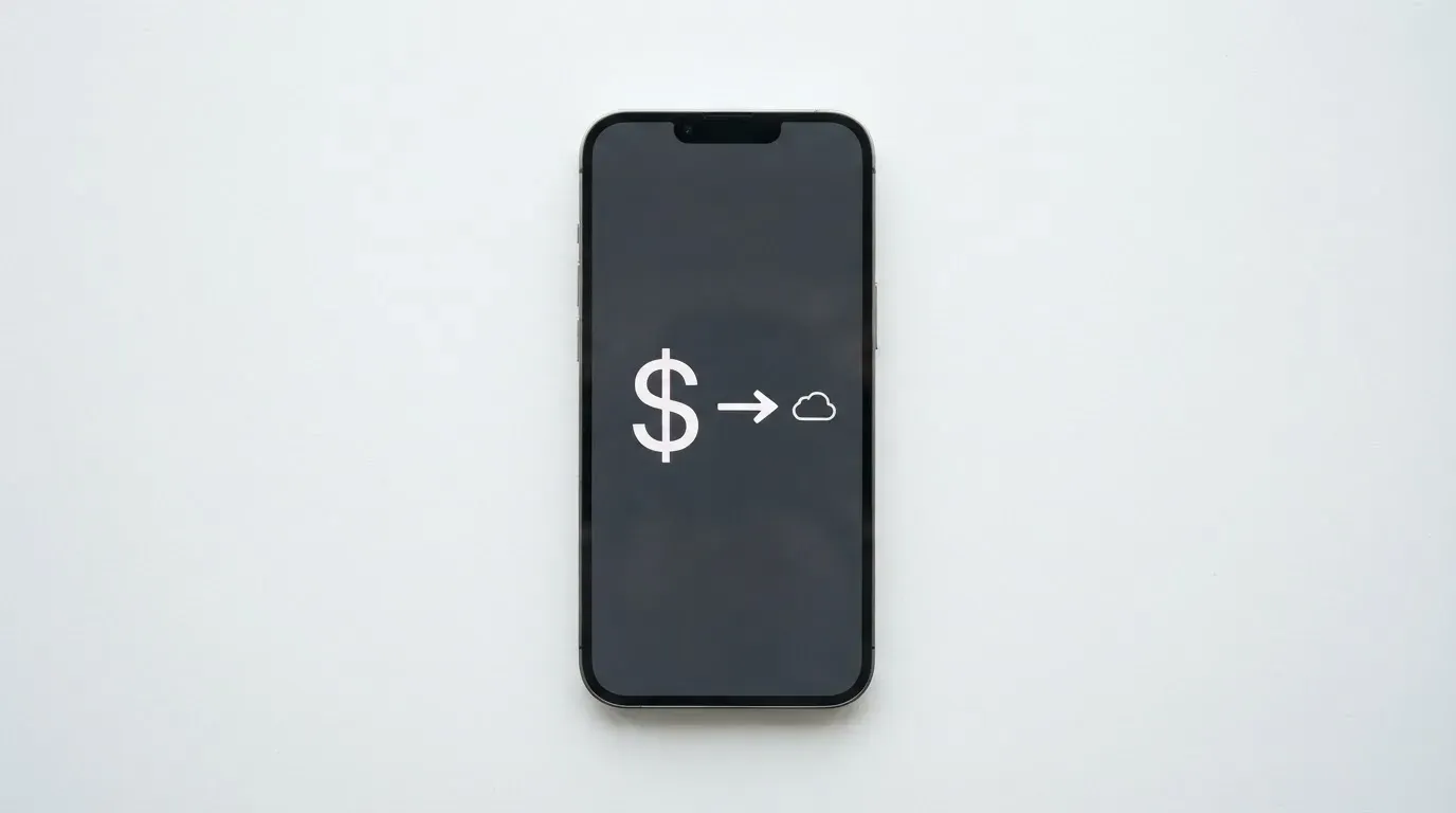 A phone showing a stablecoin transfer screen