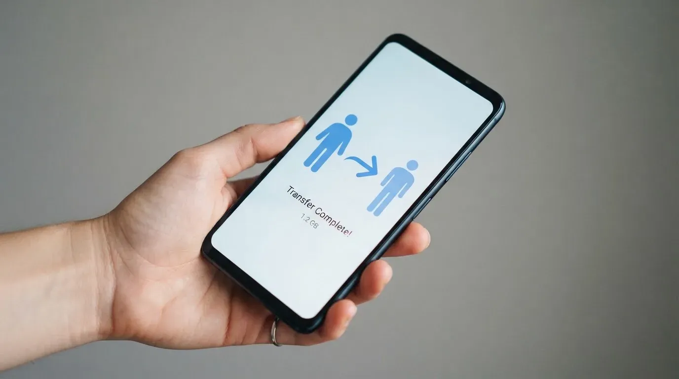 A phone showing a stablecoin transfer screen