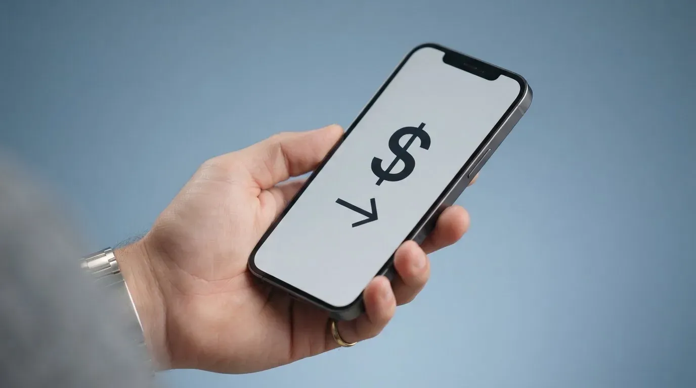 A phone showing a stablecoin transfer screen